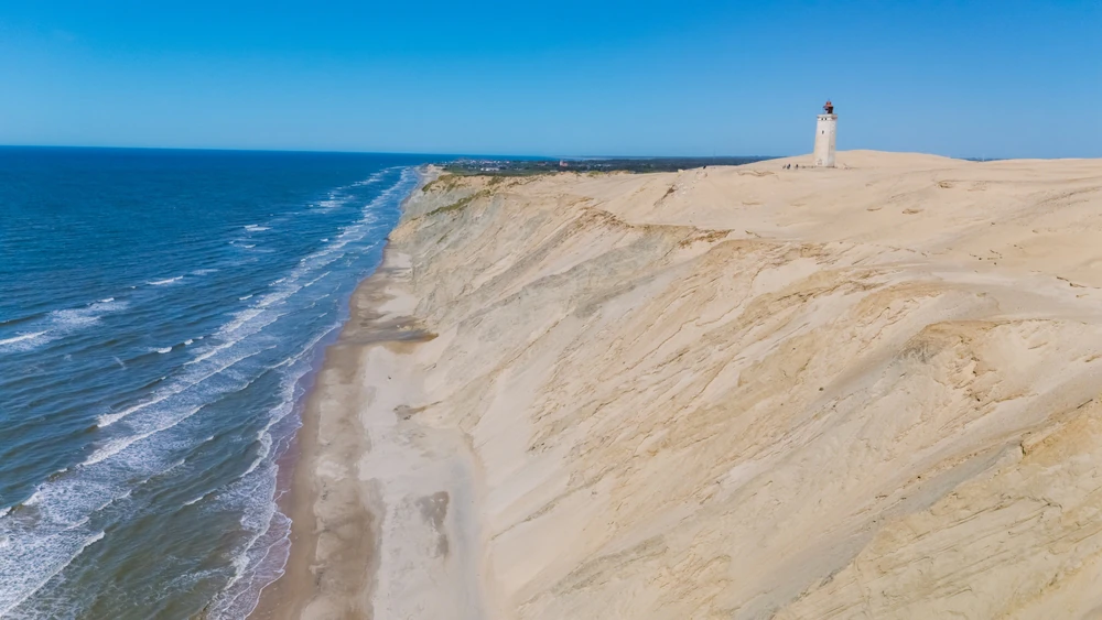 Rubjerg Knude Fyr på den danske kyst